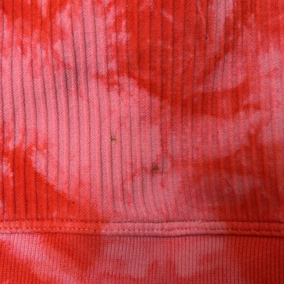 SOLD bombshell Sportswear Snap Bra size small orange pink tie dye crop top spor - Picture 8 of 9